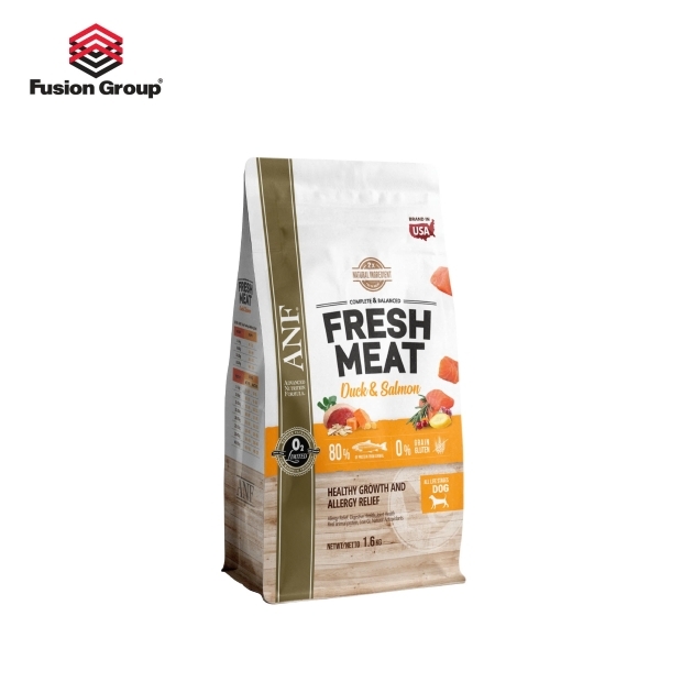 ANF Fresh Meat - Thức ăn hạt gấp đôi thịt tươi dành cho chó mọi lứa tuổi vị vịt và vị cá hồi 1,6kg